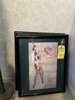 FRAMED ARTWORK / NUDES - ROBERT BANE - 1- TAPIOCA / 1- JEZEBELLA / 1- BILLY