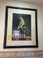 FRAMED & MATTED ARTWORK / PRINT - MAURIN QUINA - LE PUY FRANCE