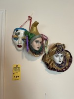 CERAMIC HANGING FACES