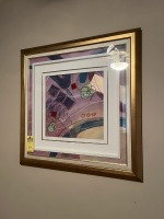 FRAMED & MATTED ARTWORK - ABSTRACT - HOLMES / REFLECT I - SIGNED
