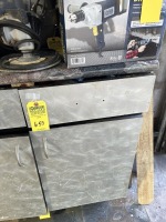 LOT ASSORTED - DROP CLOTH, ROPE, WHEELS, ETC (CONTENTS OF DRAWER)