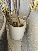 POT WITH ARTIFICIAL TREE - APPROXIMATELY 7'H
