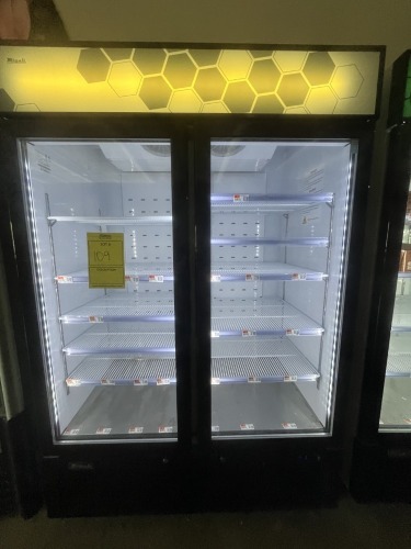 MIGALI C-49FM-HCe FREEZER - 2 GLASS DOORS / 10 SHELVES / 115V / 60Hz / 1 PHASE - SERIAL No. 003220624092C0024