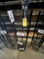 ROUND BLACK WIRE DISPLAYS / STANDS WITH 4 BINS
