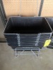 BLACK SHOPPING BASKETS WITH 2 STANDS