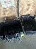 BLACK SHOPPING BASKETS WITH 2 STANDS - 2