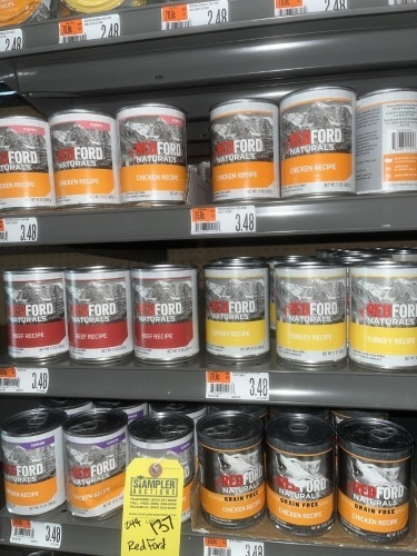 CANS DOG FOOD - RED FORD
