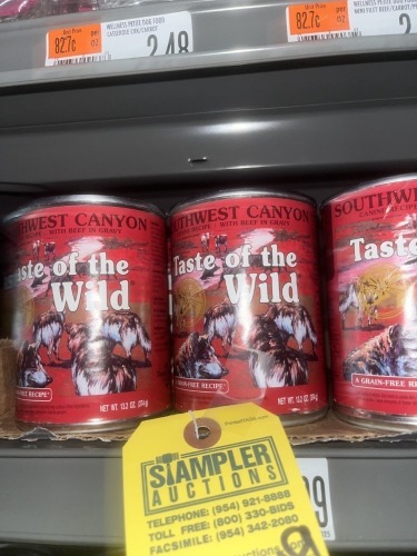 CANS DOG FOOD - TASTE OF THE WILD