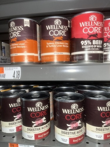 CANS DOG FOOD - WELLNESS