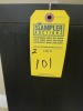 BLACK ROLLING FILE CABINETS - 1- WITH 4 DRAWERS / 1- WITH 3 DRAWERS - 3
