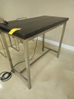 BAR HEIGHT 4-TOP TABLE WITH 5 ASSORTED STOOLS