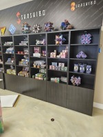 LIGHTED SHELVING UNITS WITH BOTTOM CABINET