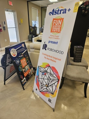 AD DISPLAYS - 1- A-FRAME / 1- X BANNER STAND