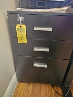 ROLLING CABINET WITH 3 DRAWERS