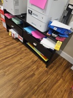 CONSOLE TABLE WITH 2 DRAWERS & 4 SHELVES