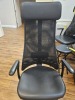 BLACK ROLLING OFFICE CHAIR - 2