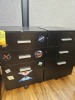 BLACK ROLLING CABINETS WITH 3 DRAWERS