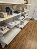 WHITE GONDOLA SHELVING UNITS