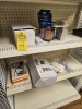 LOT ASSORTED OFFICE SUPPLIES - CLIP BOARDS, NUMBER STICKERS, NAME BADGE LABELS, ETC