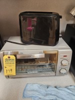 ASSORTED SMALL APPLIANCES - 1- BLACK & DECKER TOASTER OVEN / 1- TOASTER