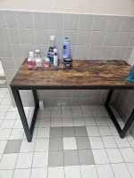 ASSORTED - TABLE - 2'x4' / LOCKING CABINET WITH KEYS - 5'H x 29''W x 16''D