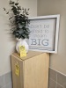 ASSORTED DECOR - 4- PICTURES / 2- ARTIFICIAL PLANTS