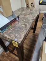BROWN PATTERN TOP TABLE - 2'x4'