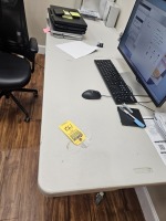 WHITE FOLDING TABLE - 6'