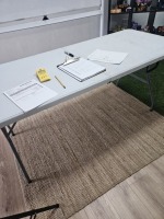 WHITE 6' FOLDING TABLE
