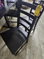 BLACK WOOD CHAIRS
