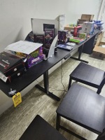 BLACK ELECTRIC ADJUSTABLE HEIGHT TABLE - 24''x115''
