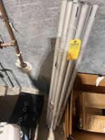 LOT PIPE PARTS, DRAPE PARTS & BASES
