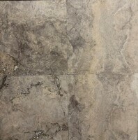 SQ. FT. - 12 x 12 Silver (12 x 12 Silver Travertine Tiles_ Tumbled UK-V1212)