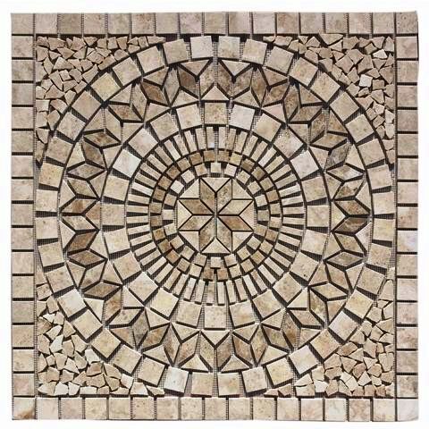 PIECES - Medallion Mar506 (Medallion Marmaris 506 Mocha, Emperador 36x36)