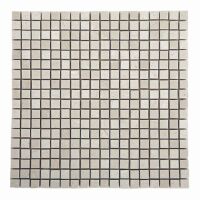 PIECES - Micro_ Crema 5/8x5/8 (5/8x5/8 Micro Crema Marble Tiles on mesh_ UK-C100)