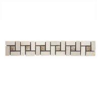 PIECES - Yukon Crema (Yukon Border_ Crema Marfil with Emperador Insert UK-C305 - 2''x12'')