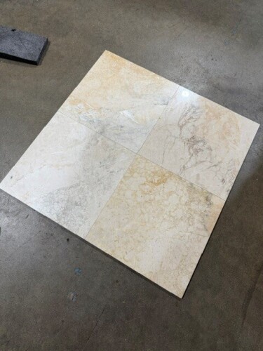 SQ. FT. - 18 x 18 Rose Valley (18 x 18 Rose Valley Marble Tiles_ Polished Lot 1818BRK)