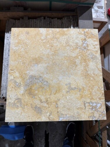 SQ. FT. - 24 x 24 Ramon Gold (24 x 24 x 5/8'' Jerusalem Ramon Gold Polished Lot 502)