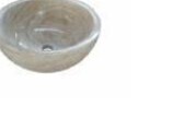 VS0019 Vessel Sink (UK0019 Vessel Sink Natural Stone Travertine Dia 16" x 7" high)