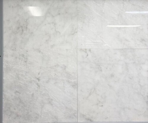 SQ. FT. - 12 x 12 White Carrara (12 x 12 White Carrara Marble Tiles_ Polished Lot CO103)
