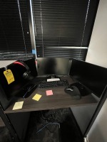 LOT - 3- ACER 22'' MONITORS / APC BATTERY BACKUP / KEYBOARD / MOUSE / HEADPHONES