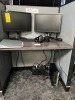 LOT - 2- DELL 20'' MONITORS / APC BATTERY BACKUP / KEYBOARD / MOUSE / HEADPHONES