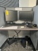 LOT - 2- DELL 20'' MONITORS / APC BATTERY BACKUP / KEYBOARD / MOUSE / HEADPHONES