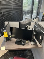 LOT - 2- ACER 22'' MONITORS / 2- DELL 20'' MONITORS / APC BATTERY BACKUP / KEYBOARD / MOUSE / HEADPHONES