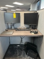 LOT - 2- DELL 20'' MONITORS / APC BATTERY BACKUP / KEYBOARD / MOUSE / HEADPHONES
