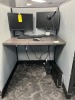 LOT - 2- DELL 20'' MONITORS / APC BATTERY BACKUP / KEYBOARD / MOUSE / HEADPHONES