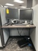 LOT - 2- DELL 20'' MONITORS / APC BATTERY BACKUP / KEYBOARD / MOUSE / HEADPHONES