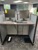 LOT - 2- DELL 20'' MONITORS / APC BATTERY BACKUP / KEYBOARD / MOUSE / HEADPHONES