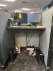 LOT - 2- AOPEN 21'' MONITORS / APC BATTERY BACKUP / KEYBOARD / MOUSE / HEADPHONES