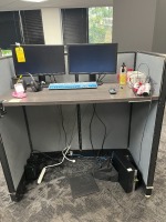LOT - 2- ACER 20'' MONITORS / APC BATTERY BACKUP / KEYBOARD / MOUSE / HEADPHONES